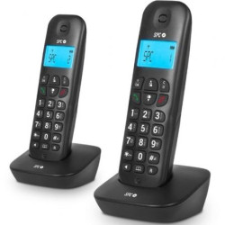 Teléfono Inalámbrico SPC Air Pro Duo 7302N/ Pack DUO/ Negro | APLIUM