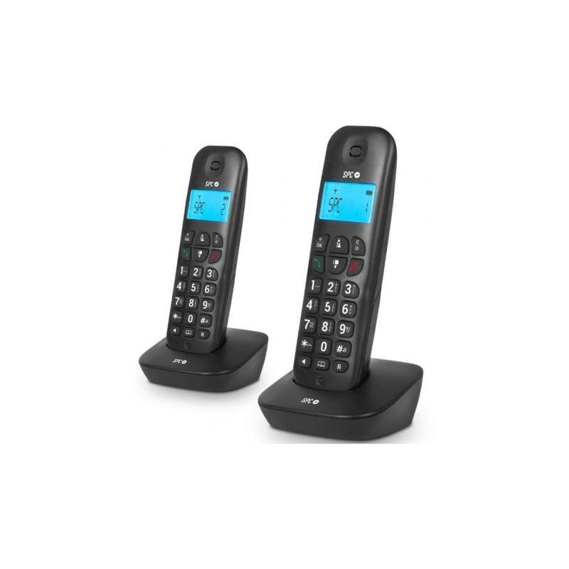 Teléfono Inalámbrico SPC Air Pro Duo 7302N/ Pack DUO/ Negro | APLIUM