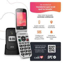 Teléfono Móvil SPC Polaris para Personas Mayores/ 4G/ Negro | APLIUM