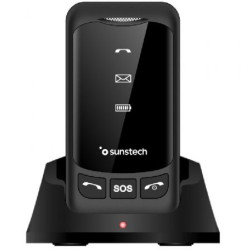 Teléfono Móvil Sunstech CELT25BK para Personas Mayores/ Negr | APLIUM