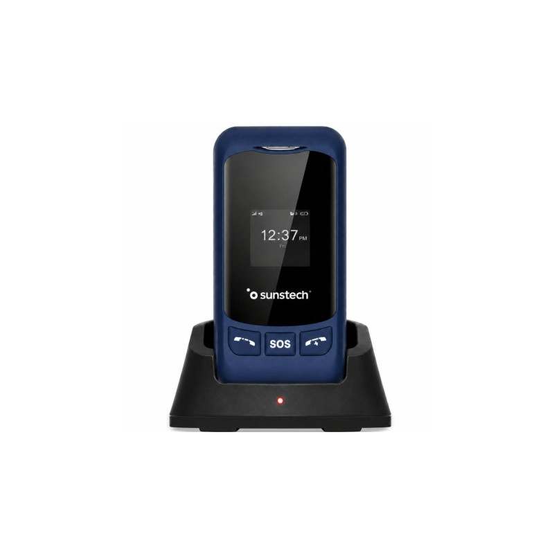 Teléfono Móvil Sunstech CELT26 para Personas Mayores/ Azul