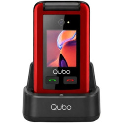 Teléfono Móvil Qubo X-247RDC 4G para Personas Mayores/ Rojo | APLIUM