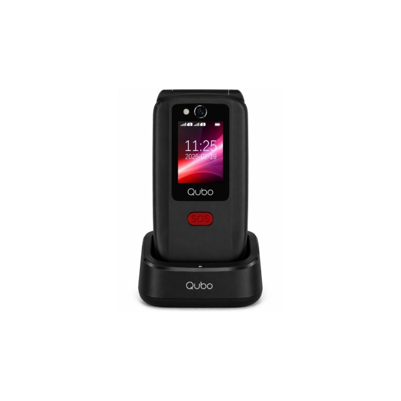 Teléfono Móvil Qubo X-D340CB 4G para Personas Mayores/ Negro | APLIUM