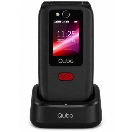 Teléfono Móvil Qubo X-D340CB 4G para Personas Mayores/ Negro | APLIUM