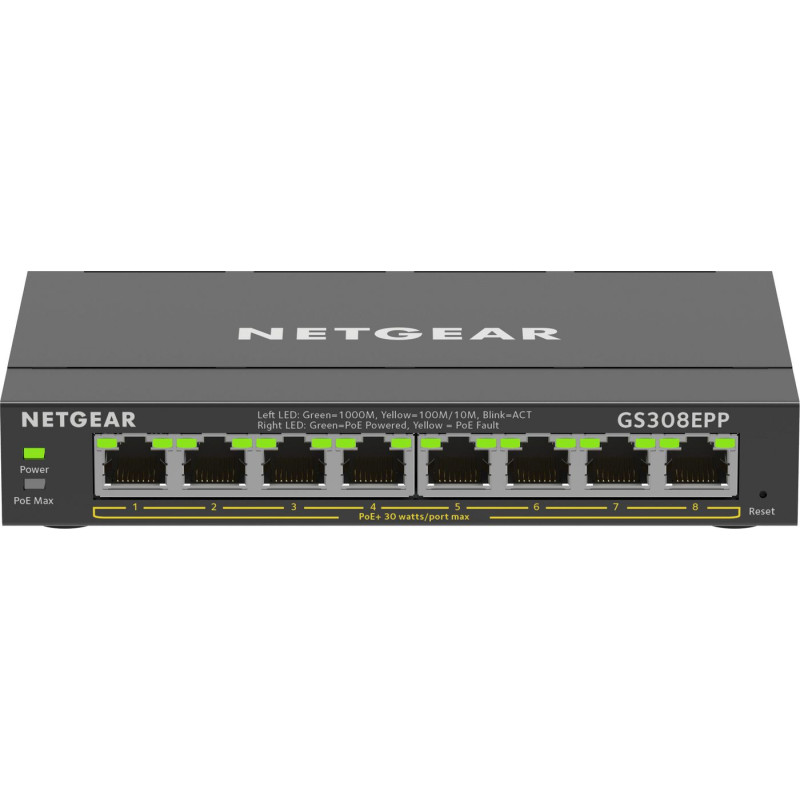 8PT GE Plus Switch W/HI-PWR