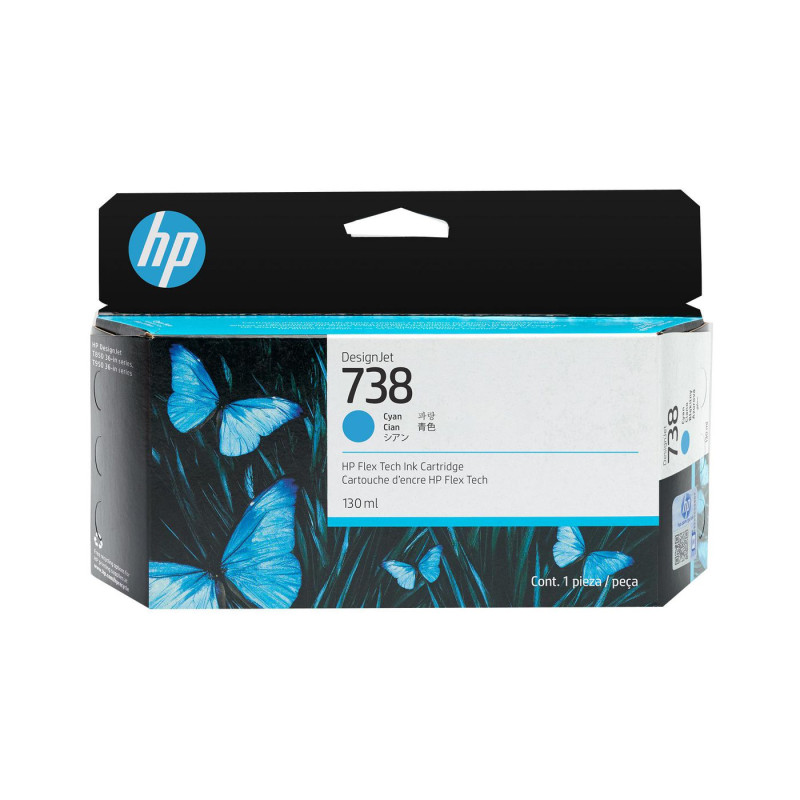 738 130-ml Cyan DesignJet ink