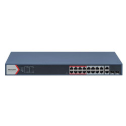 Hikvision DS-3E1318P-EI(B) Interruptor POE inteligente de 16 | APLIUM