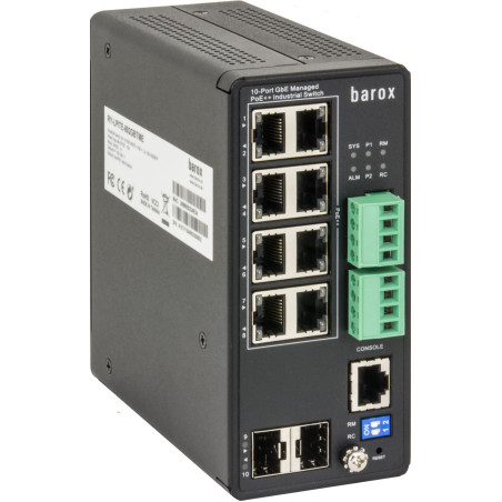 Switch for DIN rail, 1GBit/s,
