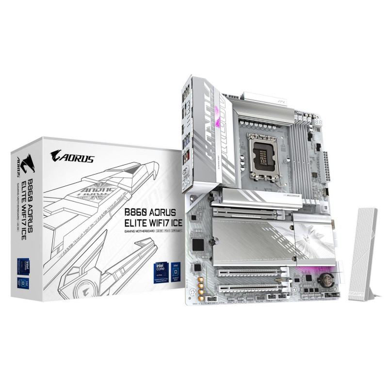GIGABYTE B860 AORUS ELITE WIFI7 ICE Placa base - CPUs Intel | APLIUM
