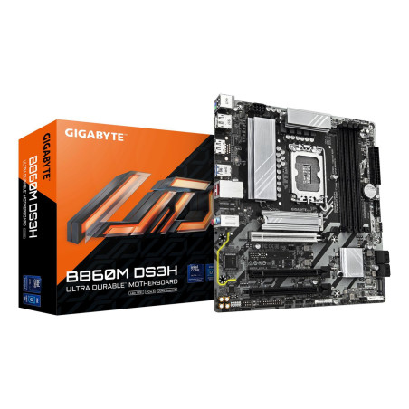 Placa Base Gigabyte B860M DS3H Socket 1851/ DDR5/ PCIe 5.0/ Micro ATX