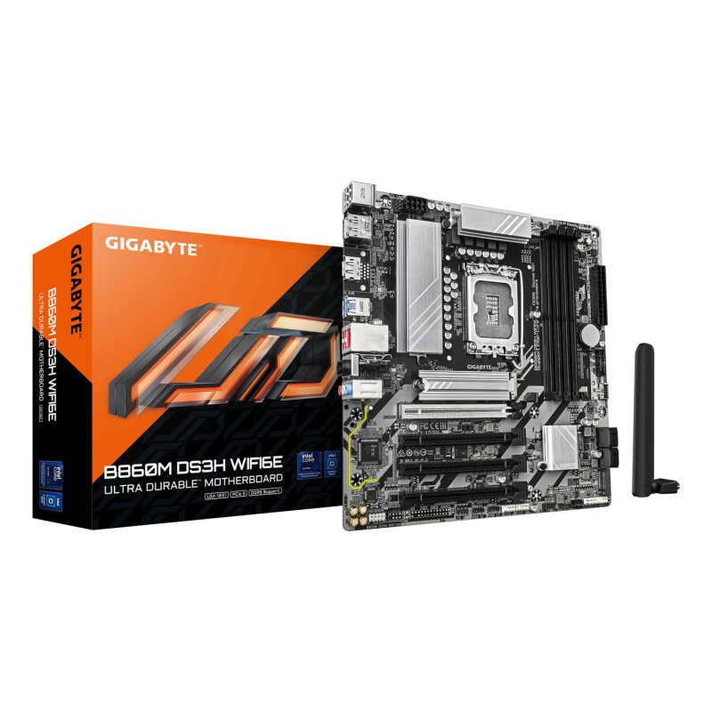 Placa Base Gigabyte B860M DS3H WIFI6E Socket 1851/ DDR5/ PCIe 5.0/ Mic