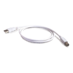 C2G 3.3ft USB to USB B Cable - USB A to USB B - USB 2.0 - Wh | APLIUM