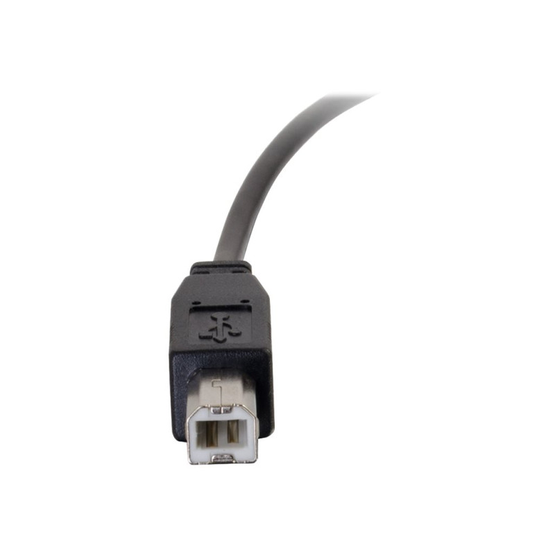 C2G 6ft USB 2.0 USB-C to USB-B Cable M/M - Black - Cable USB - USB Tip