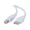 C2G 6.6ft USB to USB B Cable - USB A to USB B - USB 2.0 - Wh | APLIUM