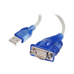 C2G 1.5ft USB to Serial Cable - USB to DB9 Serial RS232 Cable - M/M -