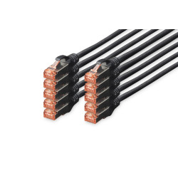 Digitus DK-1644-0025-BL-10 cable de red Negro Cat6 S/FTP (S- | APLIUM