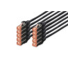 Digitus DK-1644-0025-BL-10 cable de red Negro Cat6 S/FTP (S- | APLIUM