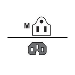 Cisco - Cable de alimentación - IEC 60320 C15 a NEMA 5-15 (M | APLIUM