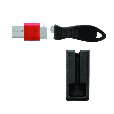 USB Lock W/Cable Guard Square
