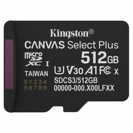 512GB Microsdxc Canvas SELECT+ GEN3 150R A1 Single Pack W/O | APLIUM