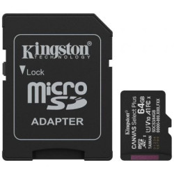 64GB Microsdxc Canvas SELECT+ GEN3 100MB/S A1 Card + Adapter | APLIUM