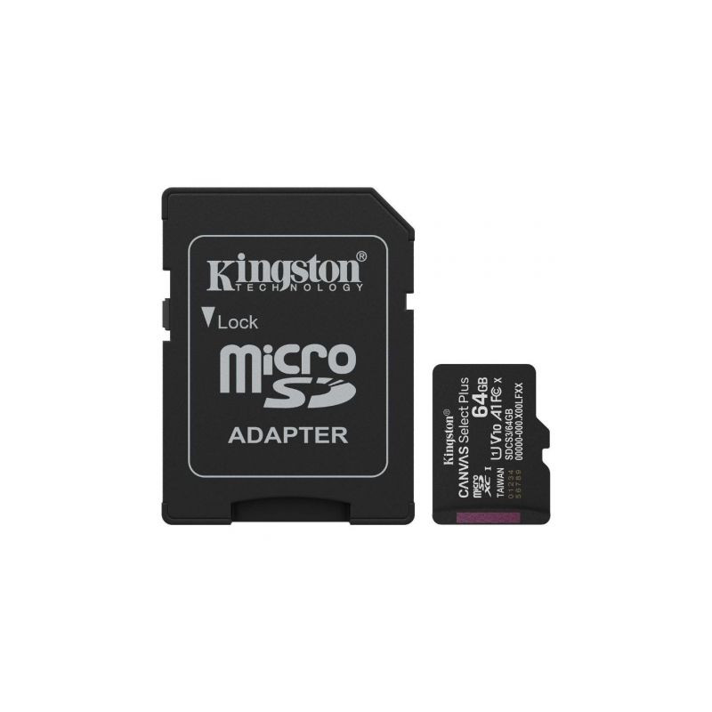 64GB Microsdxc Canvas SELECT+ GEN3 100MB/S A1 Card + Adapter | APLIUM