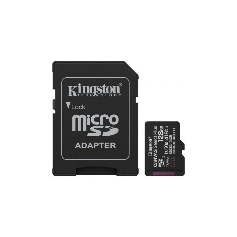 Tarjeta de Memoria Kingston CANVAS Select Plus 128GB microSD | APLIUM