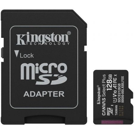 Tarjeta de Memoria Kingston CANVAS Select Plus 128GB microSD | APLIUM