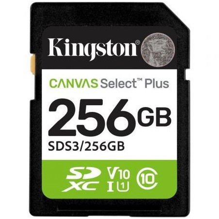 Tarjeta de Memoria Kingston CANVAS Select Plus 256GB SD XC/ | APLIUM