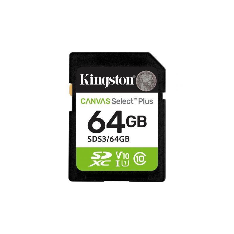 Tarjeta de Memoria Kingston CANVAS Select Plus 64GB SD XC/ C | APLIUM