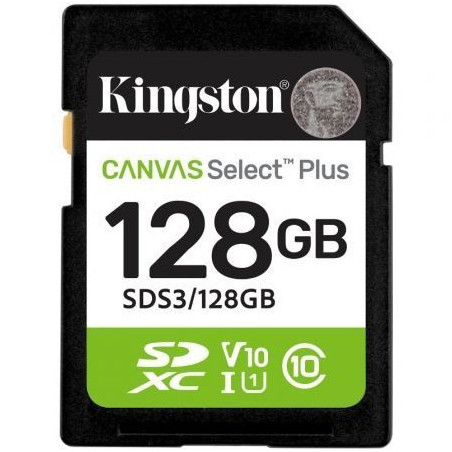 Tarjeta de Memoria Kingston CANVAS Select Plus 128GB SD XC/ | APLIUM