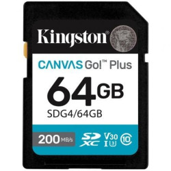 Tarjeta de Memoria Kingston CANVAS Go! Plus 64GB SD XC/ Clas | APLIUM