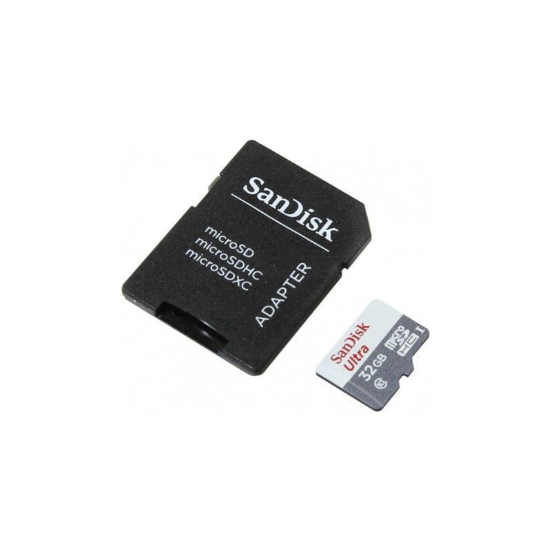 Tarjeta de Memoria SanDisk Ultra 32GB microSD HC con Adaptad | APLIUM