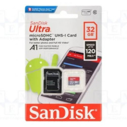 Tarjeta de Memoria SanDisk Ultra 32GB microSD HC UHS-I con A | APLIUM