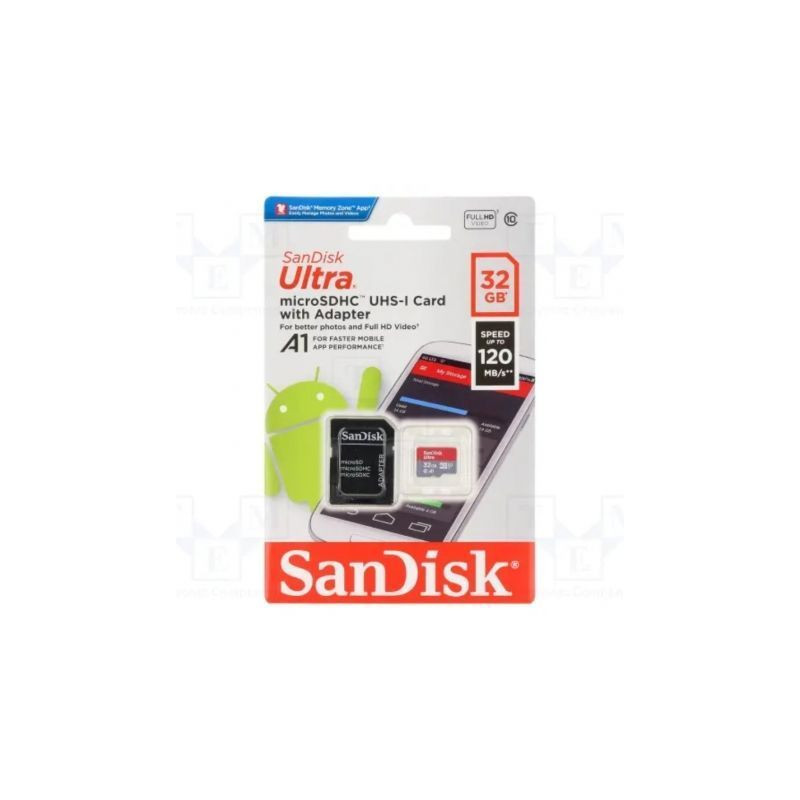 Tarjeta de Memoria SanDisk Ultra 32GB microSD HC UHS-I con A | APLIUM
