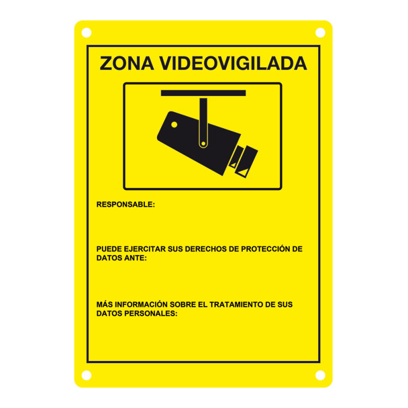 Airspace DEM-281 - Placa CCTV homologada en castellano | APLIUM