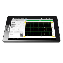 Tablet con software para programación de las barreras microondas DEM-6