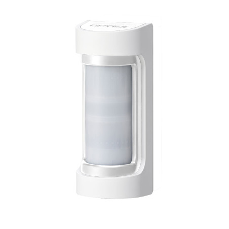 Detector de doble PIR para exteriores de 12m, 90° de alcance