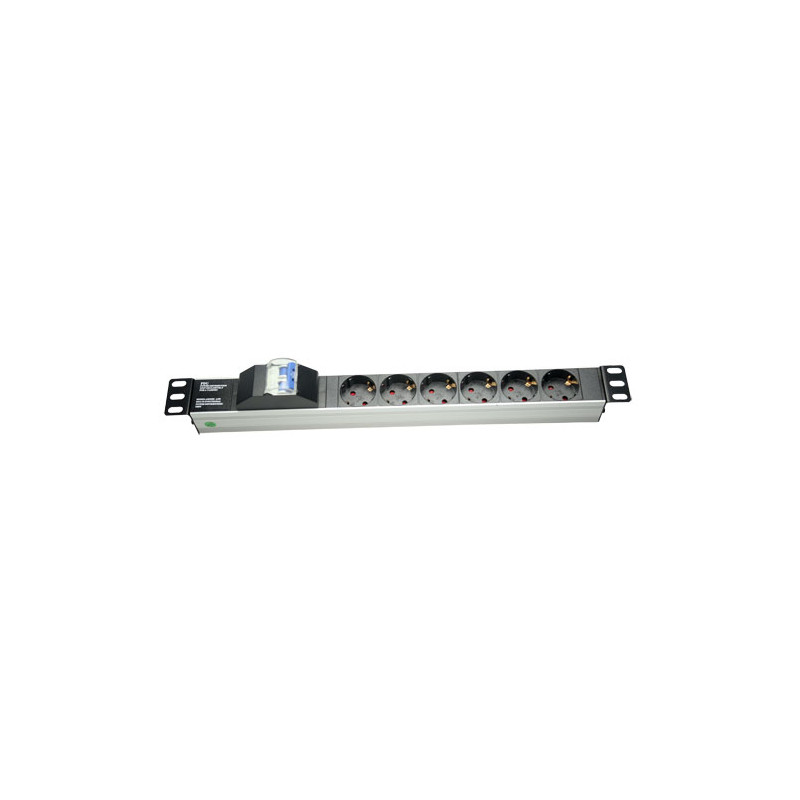 Toma de corriente múltiple de 6 salidas 250V CA /16A, formato rack
