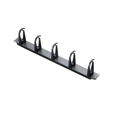 Panel de administración de cableado con 5 anillos de plástico