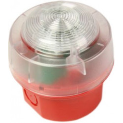 Flash con base alta IP65 para alarma de incendio según EN54/23