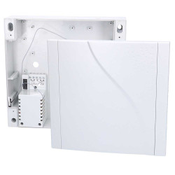 Caja de plástico con accesorios y transformador para montar | APLIUM