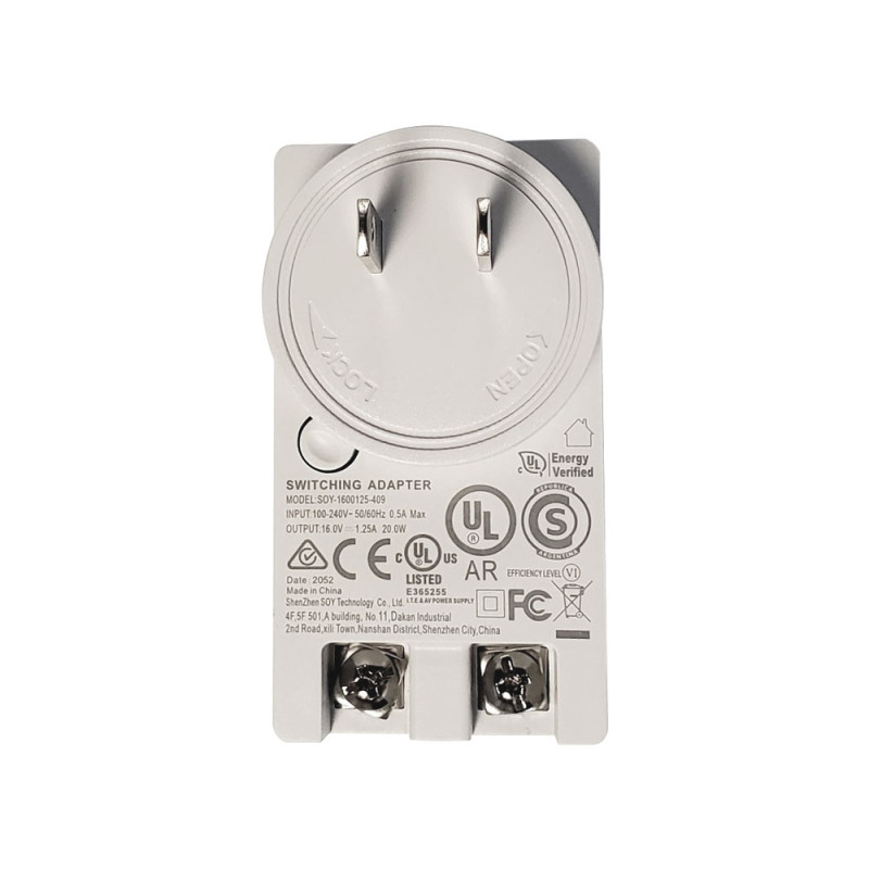 Kit adaptador DC de pared para videotimbre Alarm.com | APLIUM
