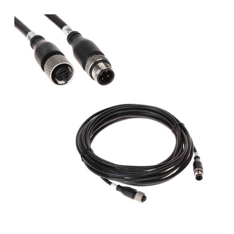Cable de red de 6 metros con conectores M12 macho-hembra | APLIUM