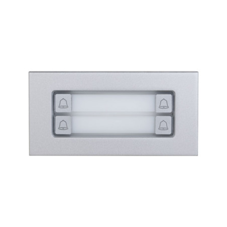 Módulo pulsador de 4 botones con carcasa de aluminio, IP65 e IK07