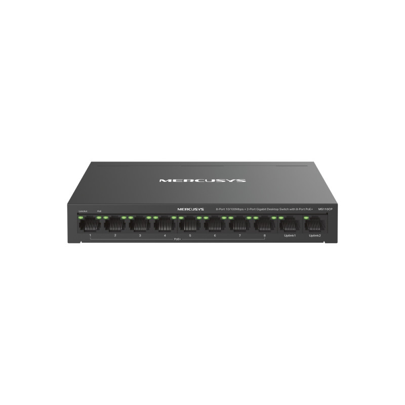 Switch PoE Fast Ethernet no gestionable Mercusys