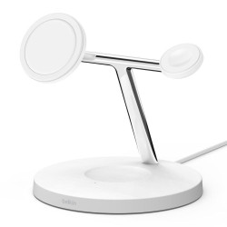Belkin MagSafe 3-in-1 - Base de carga inalámbrica - 15 vatios - blanco