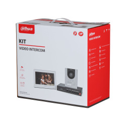 Kit de videoportero IP Dahua con estación exterior de superficie, moni
