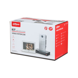 Kit de videoportero IP Dahua con estación exterior 2 hilos, monitor Wi