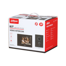 Kit de videoportero IP WiFi Dahua con estación exterior, monitor WiFi